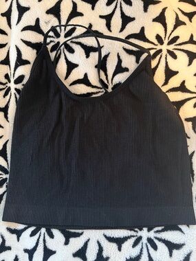 Colsie | Black Ribbed Camisole Tank Top | Large